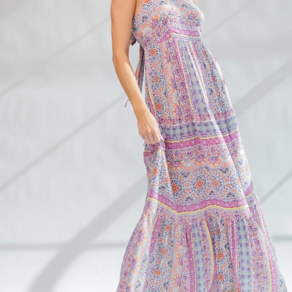 NWT - Easel Printed Maxi Dress Size Small - Picture 3 of 5